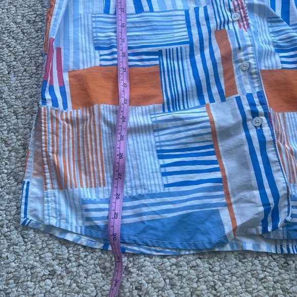 Annie Selke pine cone hill Dash & Albert collection small sleep shirt stripes - Picture 10 of 10